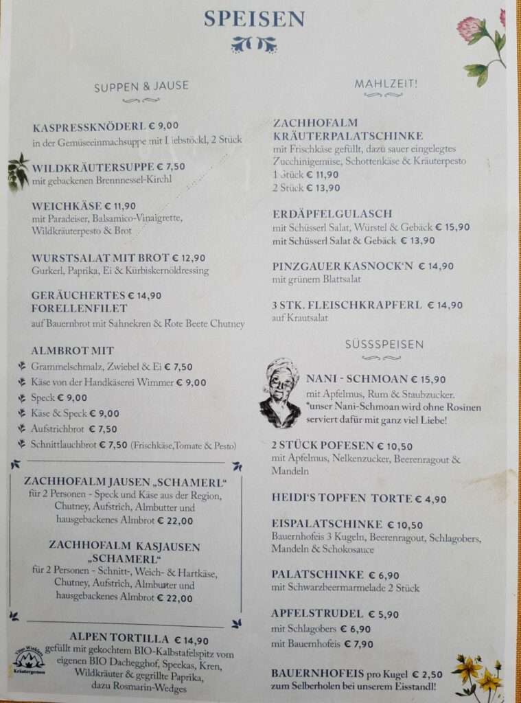 Zachhofalm in Dienten